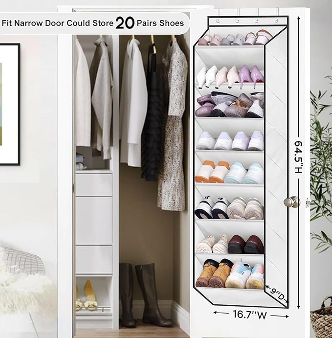 SLEEPING LAMB Over The Door Shoe Organizer