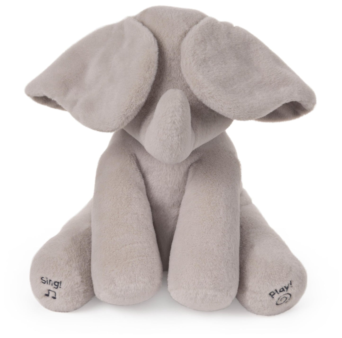 Official Baby GUND Flappy the Elephant, Interactive and Musical Cuddly Plush 12-Inch Stuffed Snuggly Peek-a-Boo Teddy GiftFluffy Animal Themed Soft Toy for Newborn Boys and Girls Aged 0-12 Months