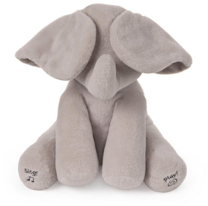 Official Baby GUND Flappy the Elephant, Interactive and Musical Cuddly Plush 12-Inch Stuffed Snuggly Peek-a-Boo Teddy GiftFluffy Animal Themed Soft Toy for Newborn Boys and Girls Aged 0-12 Months