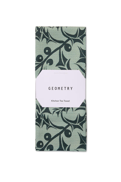 GEOMETRY Christmas Kitchen Towels - Quick Dry Microfiber Cloth Dish Towels for Kitchen Drying - Premium Quick Dry Towel - Winter Foliage