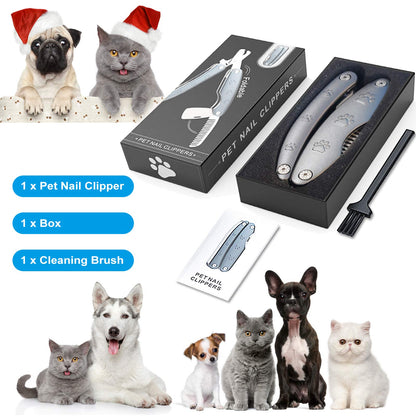 Best Dog Nail Trimmer for Anxiety Sensitive Dog, Quiet Sharpest Smoothest Dog Nail Clippers for X Large Medium Small Size Breed, Heavy Duty Metal Dog Nail Grinder for All Dogs with Thick Toenail