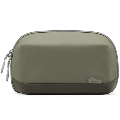 Inateck Electronics Organizer Travel Case, 180° Open Water-Resistant, Multifunctional Travel Organizer Bag, Electronic Accessories Carry Case, Olive, Large