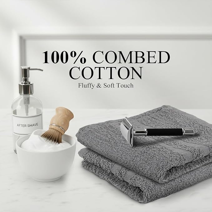 Hand Towels - Pack of 40, 16 x 27 Inches, 100% Cotton, Highly Absorbable
