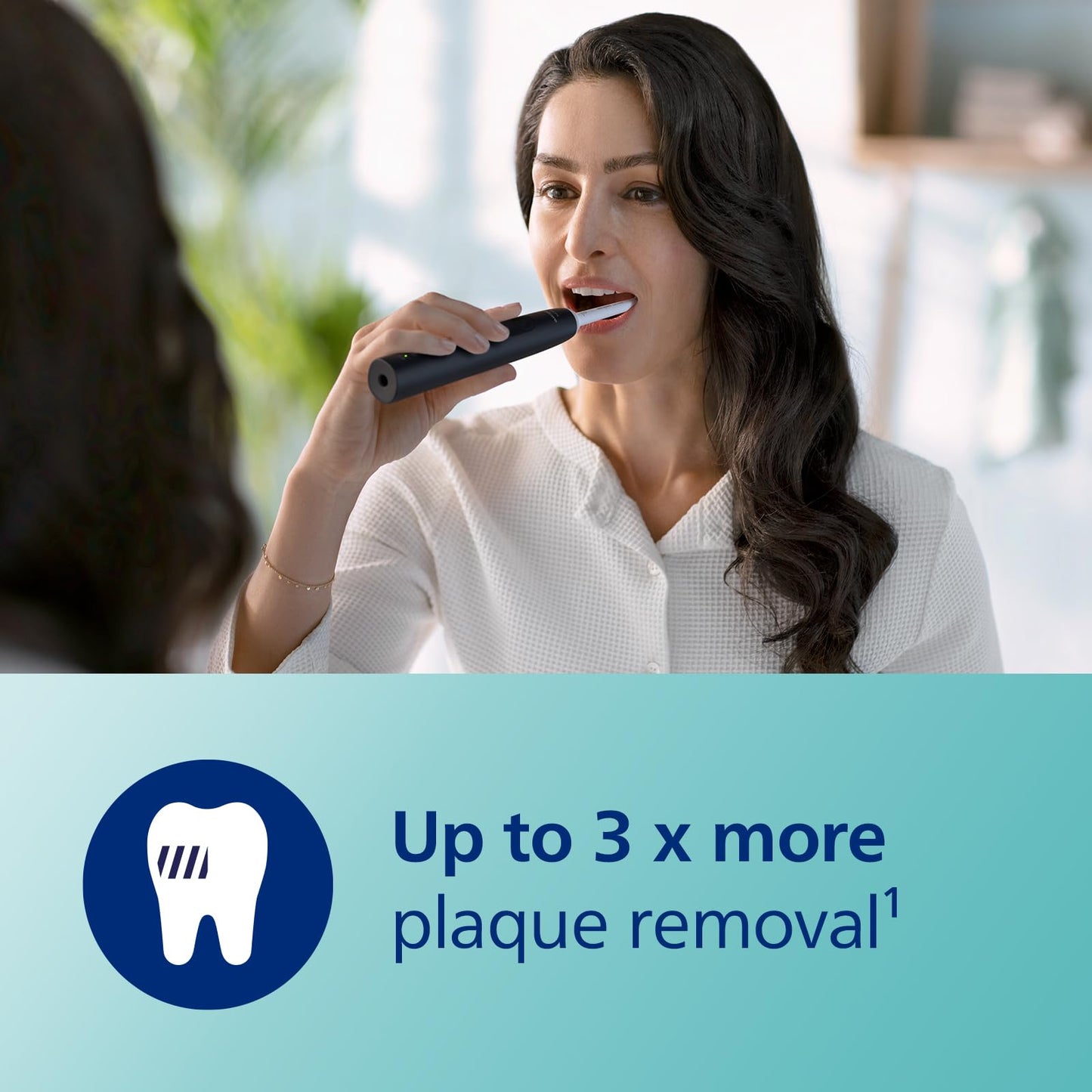 Philips Sonicare 3100 Series Electric Toothbrush, Sonic Toothbrush, Pressure Sensor and Timer, Black, HX3671/14
