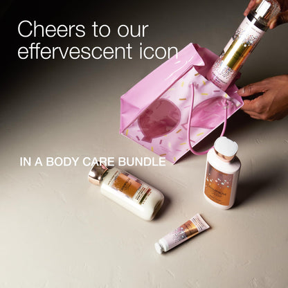 Bath & Body Works Champagne Toast Gift Set with Body Wash, Fine Fragrance Mist, Lotion, & Hand Cream – Personal Care Collection for Gifts or Individual Use, Champagne & Sparkling Berry Scent - 1 Pack
