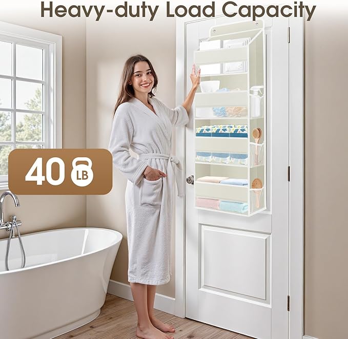 1 Pack Over The Door Organizer, Hanging Storage Organizer