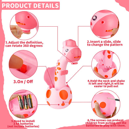 Kids Drawing Projector with 72 Patterns - KETIEE Drawing Projector Table for Kids Trace and Draw Projector Toy Art Projector Drawing Toddler Toy Painting Machine for Boys Girls 3-6 Years Old, Pink