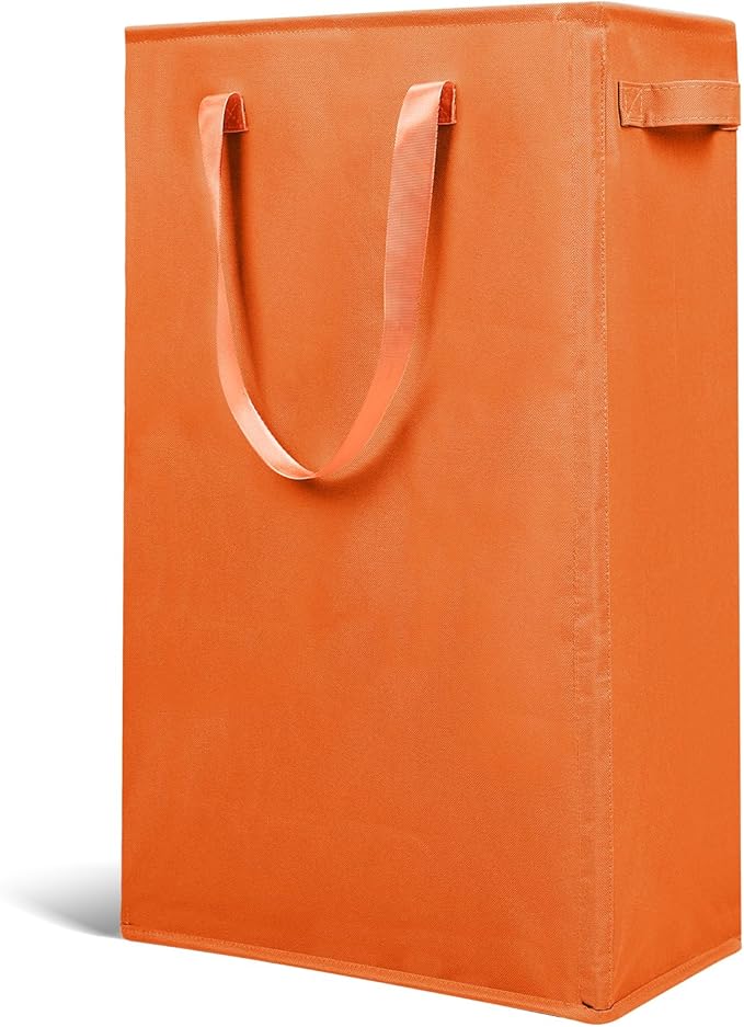 Odonata Slim Laundry Hamper Handles Collapsible Laundry Basket Thin Dirty