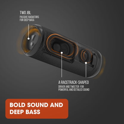 JBL Flip 6 Portable Bluetooth Speaker with 2-Way Speaker System and Powerful JBL Original Pro Sound, Up to 12 Hours of Playtime, Black