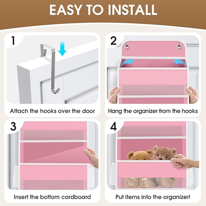 2 Pack Over The Door Organizer Hanging Storage Organizers
