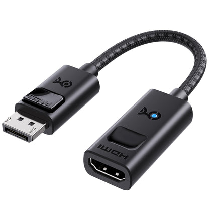 Cable Matters 8K DisplayPort 1.4 to HDMI Adapter with 4K@120Hz or 8K@60hz, Unidirectional (DP 1.4) Display Port to HDMI port 8K Cable Adapter in Black, Support for RTX 3080/3090, RX 6800/6900 and More
