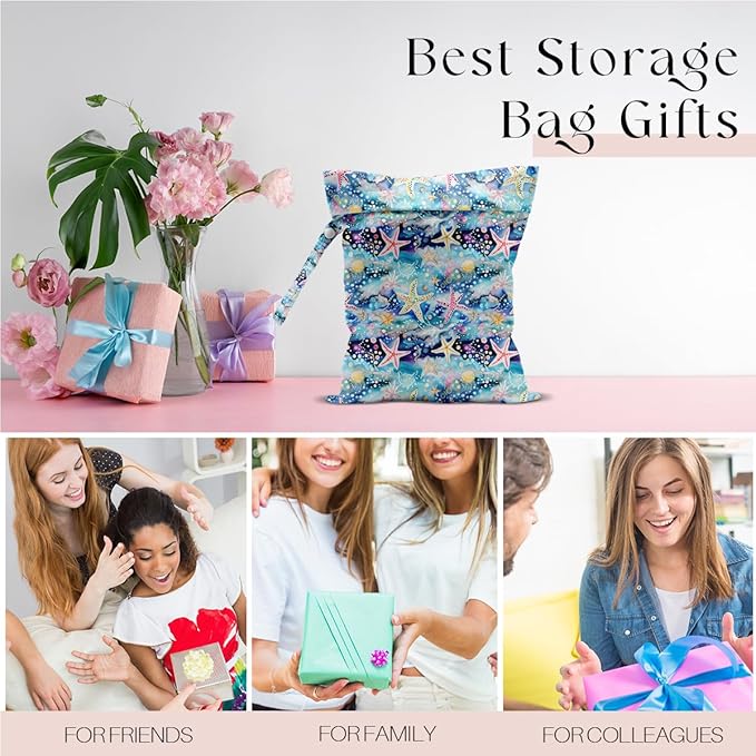 Wet Bag for Swimsuit, Beach Travel Essentials Wet Dry Bag, for Sunscreen
