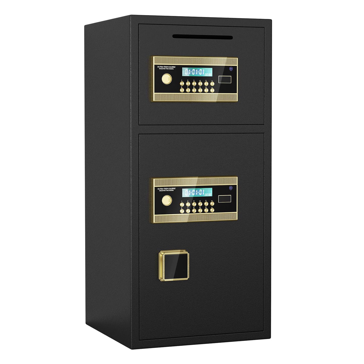 GOWE Large Double-Door Coin-Operated Safe,Digital Security Safe with Fireproof and Waterproof Bag,6.5 Cubic Feet Safe Box with Hidden Code Function for Home,Office and Hotel