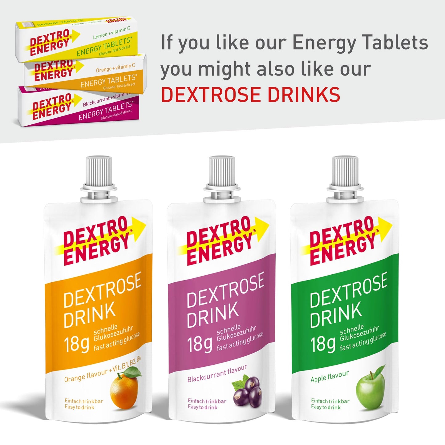 Dextro Energy Classic Tablets Fast Acting Carbohydrates For A Quick Burst Of Glucose Ideal On the Go Vegan 47g (Pack of 24)