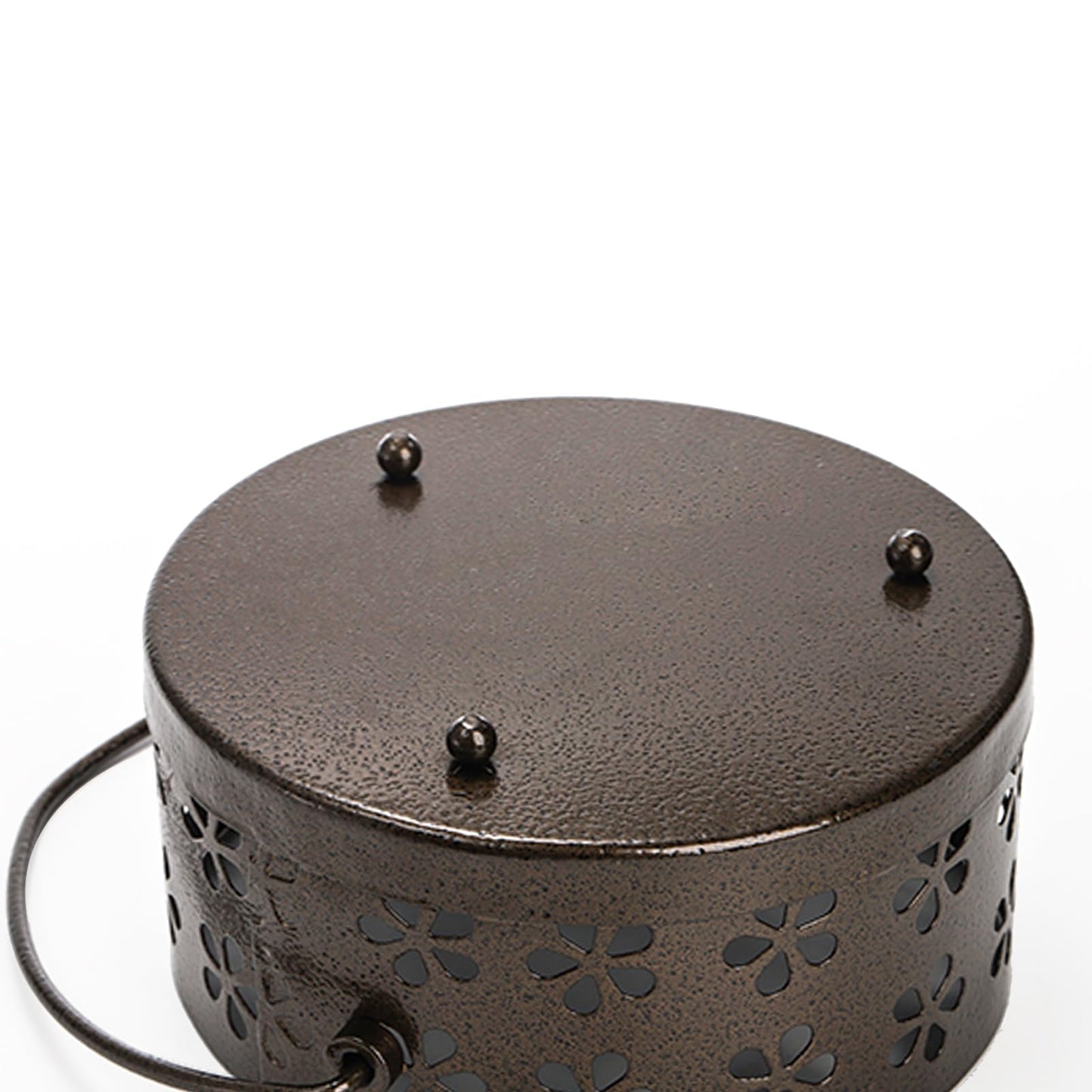 ZENFUN 2 Pack Iron Coil Holders with Lid and Handle, Bronze Incense Coil Burner with Lid, Retro Portable Coil Holder for Camp Use, Indoor, Outdoor, Fireproof, 5.7 Inches Diameter