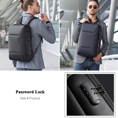 FANDARE Laptop Backpack Business Anti-theft Daypacks Travel Large Backpack with USB Charging Port Waterproof College School Computer Bag Bookbag for Women & Men Fits 15.6 Inch Notebook Black