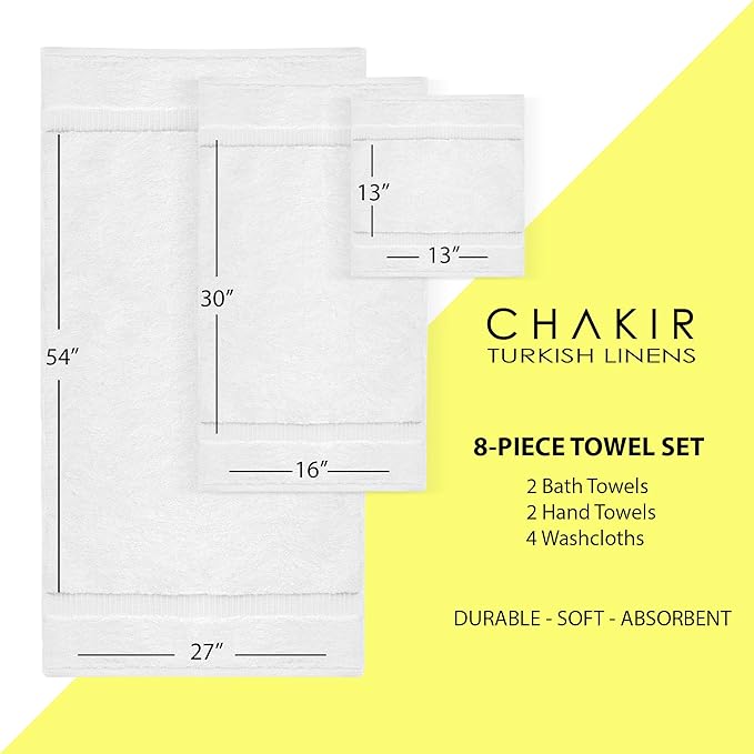 Chakir Turkish Linens | Hotel & Spa Quality 100% Cotton Premium Turkish Towels