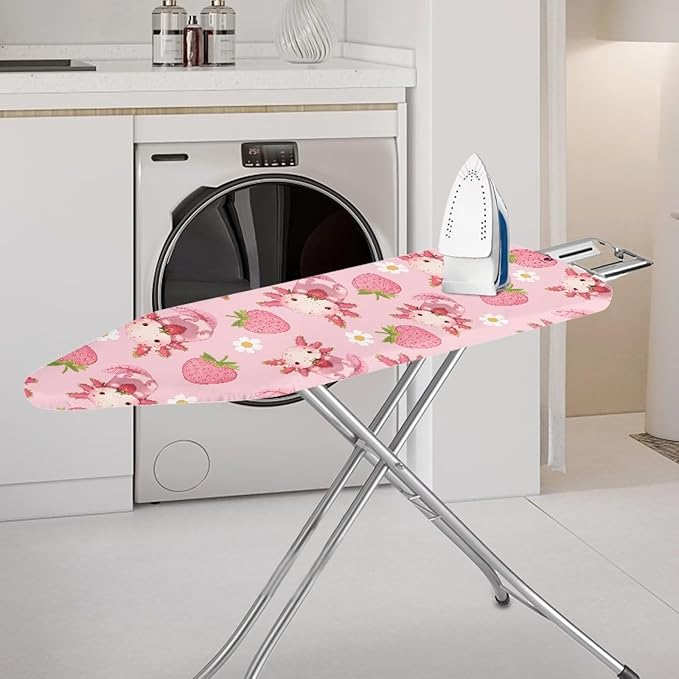 Strawberry Axolotl Ironing Board Cover and Pad Standard Ironing Board Cover