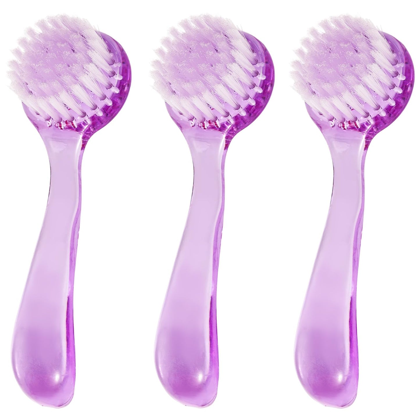 3 Pcs Facial Cleansing Brush, Useekoo Manual Face Brushes for Cleansing and Exfoliating, Face Scrubber to Massage, Deep Pore Exfoliation, Makeup Remove and Skin Care with Soft Bristles