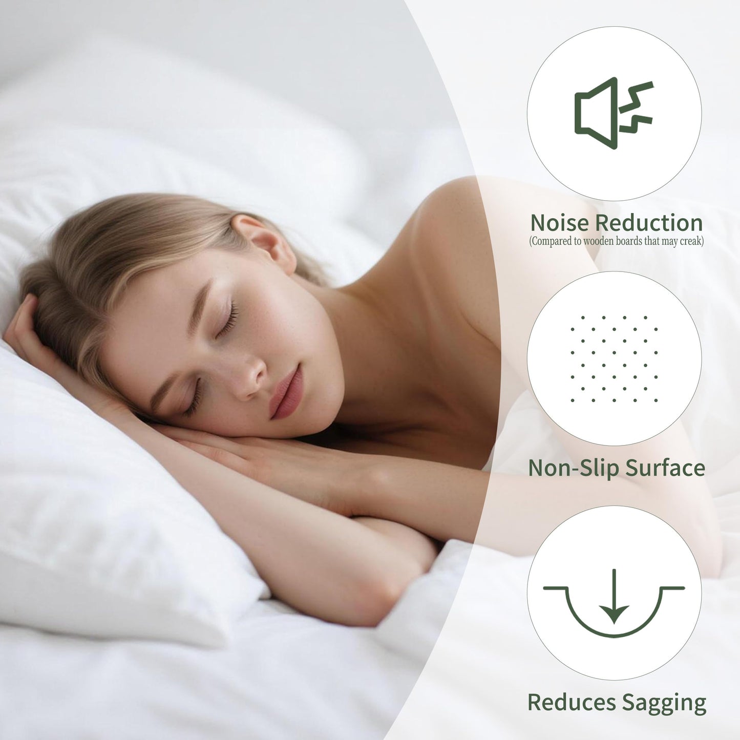 Dowiean Full Bunkie Boards(75"x54"), 8mm Bed Boards, Full BunkieBoards to Stop Sagging, Light and Thin, Breathable, Noise Minimizing, Moisture Resistant Bunkieboards