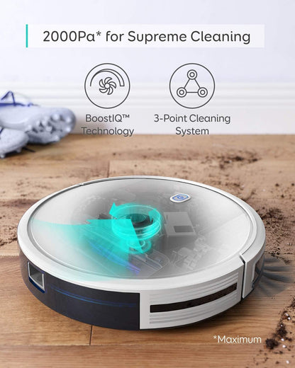 eufy Robot Vacuum E25, HydroJet System with Roller Mop, 20,000 Pa Turbo Suction, All-in-One Robot Vacuum and Mop Combo, Edge-to-Corner Cleaning, Zero-Tangle Design, AI Obstacle Avoidance (Upgraded)