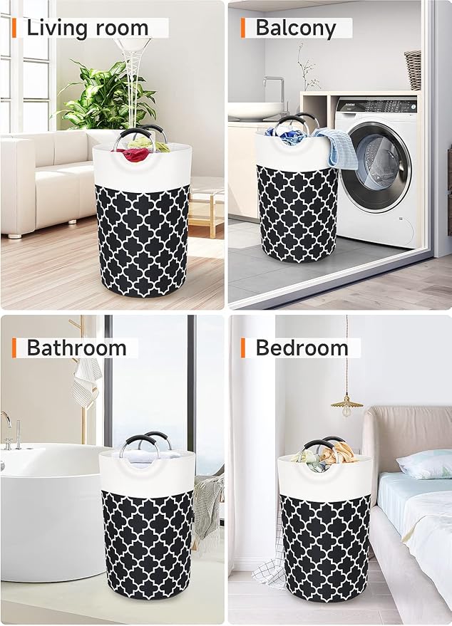 Large Laundry Basket Laundry Hamper Bag Washing Bin Clothes Bag Collapsible Tall