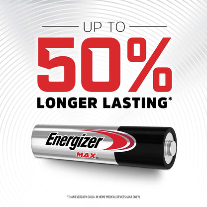 Energizer MAX AAA Batteries (4 Pack), Triple A Alkaline Batteries