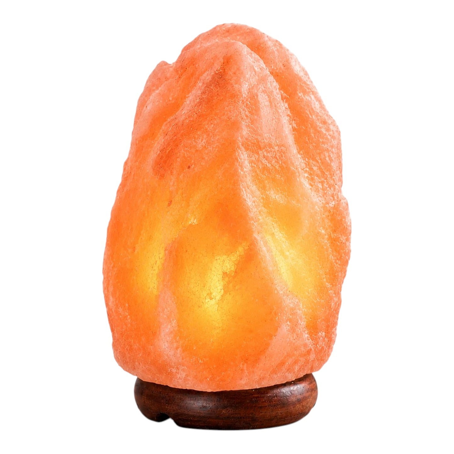 SAF Naturals Himalayan Salt Lamp 6 to 8 inch, 2–3 kg – Authentic Hand Carved Crystal Rock with Wooden Base and dimmer – Soothing Glow Lamp
