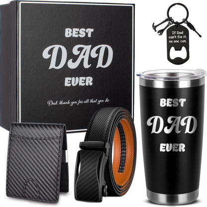 Mkeevee Birthday Gifts for Men Funny Christmas Gifts Baskets for Him Father’s Day for Dad Anniversary Who Have Everything for Husband,Boyfriend (Best Dad Ever)
