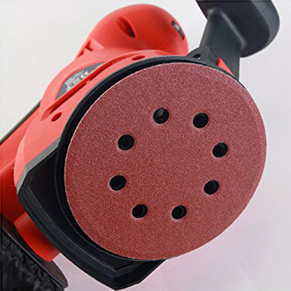 Toowood 100pcs 125mm Sanding Discs, 8-Hole Dustless Hook & Loop sand paper, 60-600 Multi-Grit Professional Abrasive Discs for Orbital Sander, Woodworking and Auto Body Refinishing