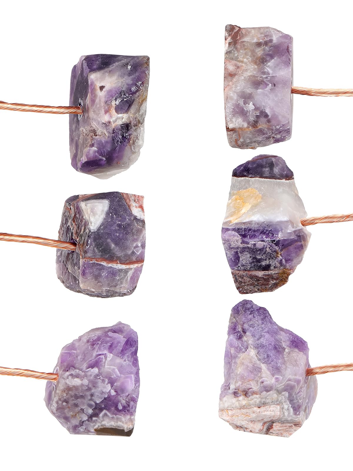 Jovivi Amethyst Crystals Tree, Raw Purple Healing Crystals Amethyst Base Bonsai Money Tree for Home Office Table Decor Wealth and Luck