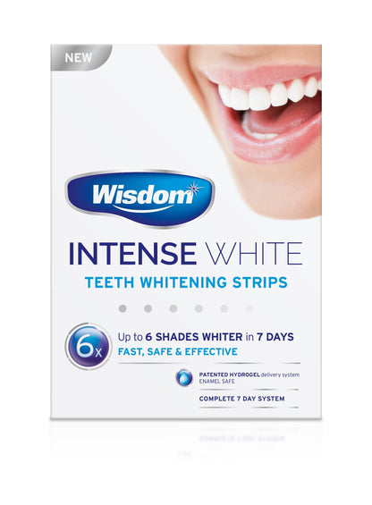 Wisdom Intense White - Teeth Whitening Strips (6 Shades Whiter in 7 Days)