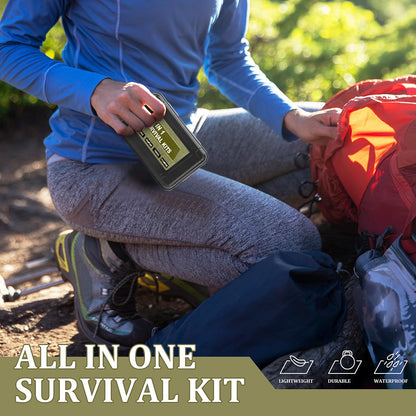 Gifts for Men Christmas Dad Husband Boyfriend Him, Survival Kits, 14 in 1 Survival Gear Camping Essentials Cool Gadgets for Camping Hiking Wilderness Adventures and Disaster Preparedness