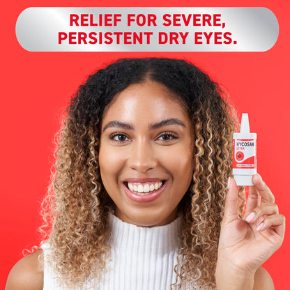Hycosan Extra - Eye Drops with Hyaluronic Acid for Soothing Relief of Severe and Persistent Dry Eyes - Contact Lens Compatible - Preservative Free - 3 x 225 Measured Doses