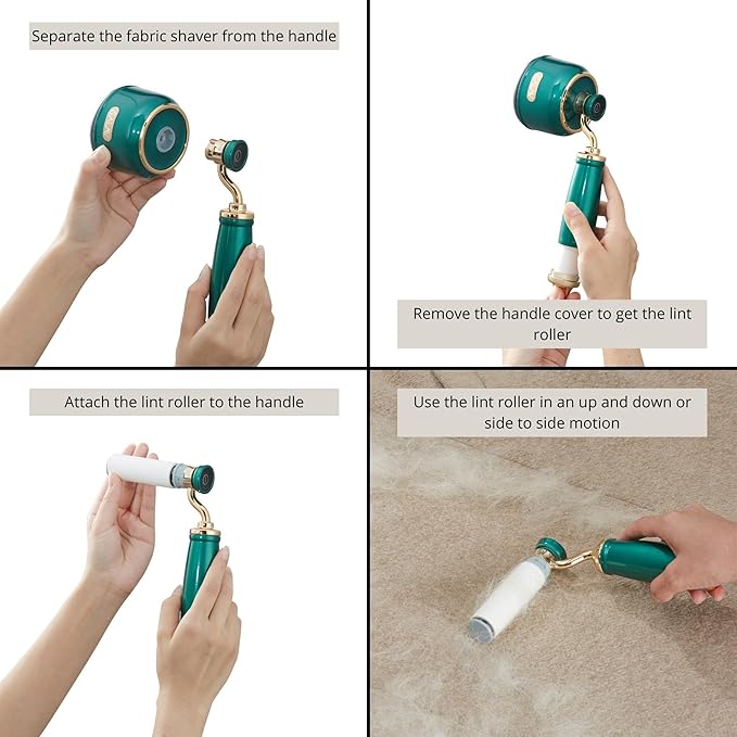 SALAV® Retro Edition Rechargeable Fabric Shaver and Lint Roller