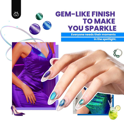 Beetles Gel Nail Polish Kit with U V Light -54 Pcs Gel Nail Kit Four Seasons Glow 32 Colors Set with Base Matte & Glossy Top Coat Soak Off Home DIY Manicure Nails Beginners Gifts for Women Teen Girls