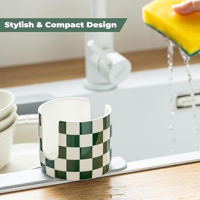 Ceramic Kitchen Sponge Holder, Dish Sponge Holder Suitable
