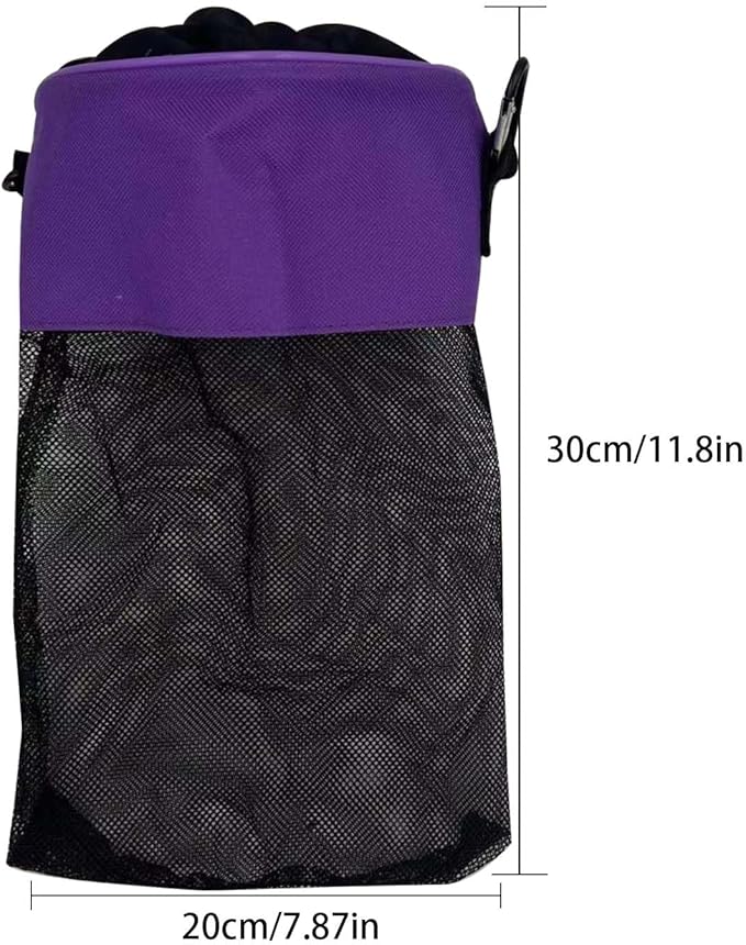 Mesh Clothespin Bag with Drawstring, Hanging Laundry Pin Storage Organizer