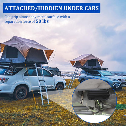 Magnetic Key Box, Magnetic Key Holder Under Car, Hide a Key Magnetic Car Waterproof Key Holder Hider Key Case for Outside Travel, Hide a Key Box for Cars, SUV, Truck - Black, 1 Pack