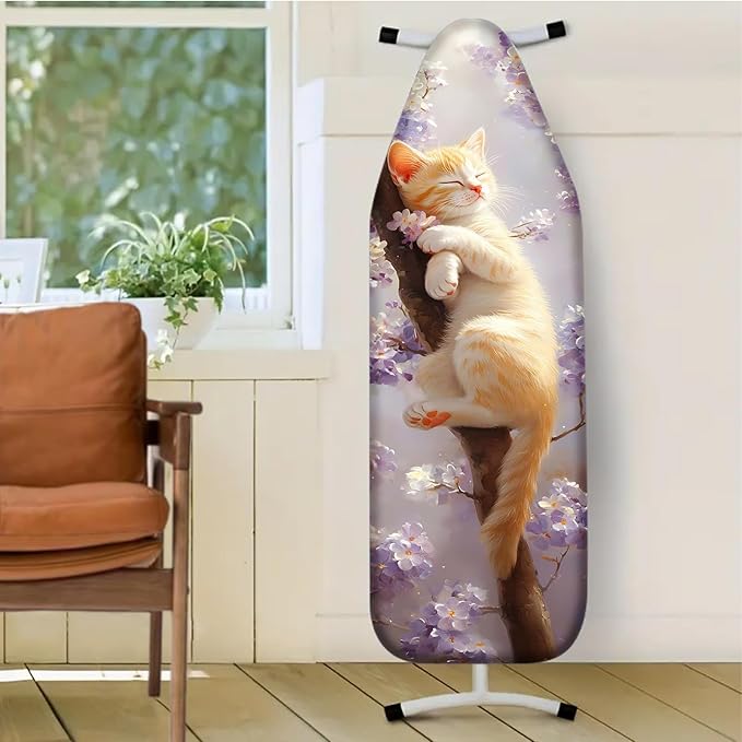 Nuxovilar Sleeping Orange Kitten Among Blossoms Ironing Board Cover, This Cover