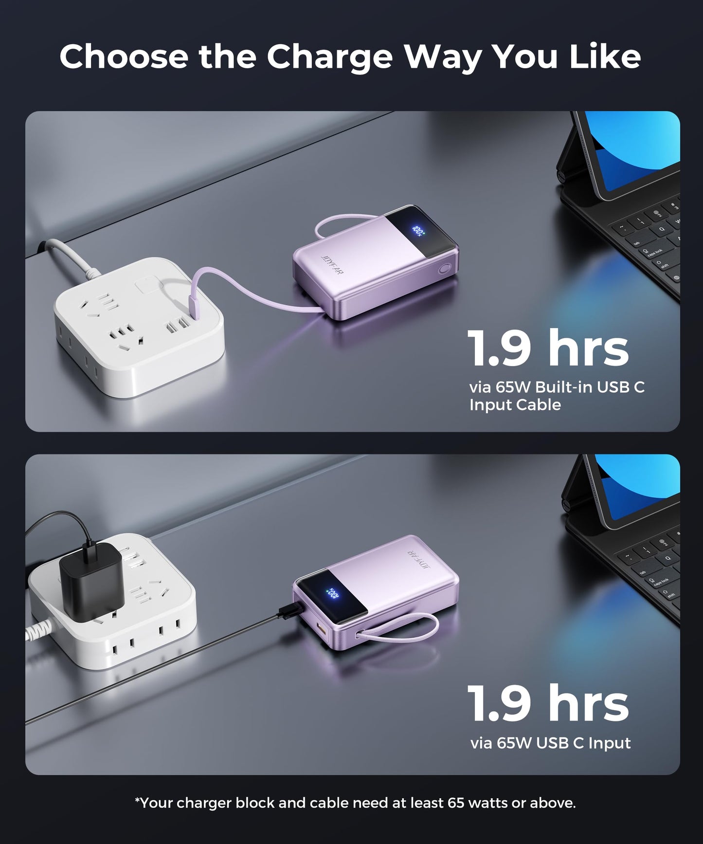 Portable-Charger-Power-Bank Travel Essentials Battery Pack USB C 30000mAh Built in Cable 22.5W Phone Fast Charging Powerbank Compatible with iPhone 16 15 14 13 12 11 iPad Samsung Google Xiaomi