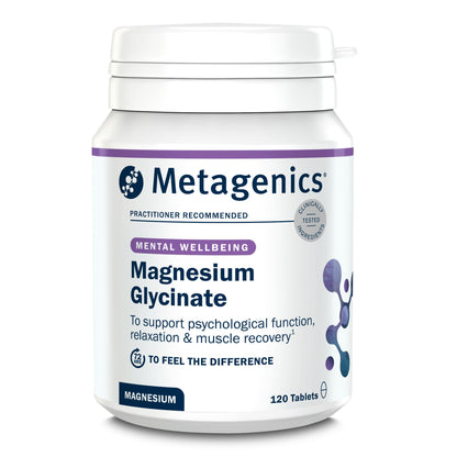Metagenics Magnesium Glycinate 100mg - High Strength Supplement - Sleep Support - Easily Absorbable, Gentle on Digestion - 120 Tablets