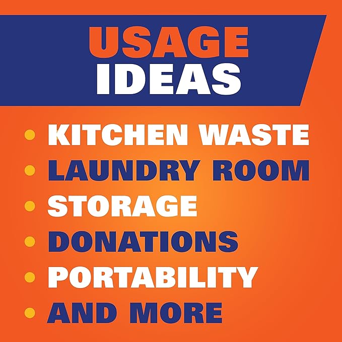 Hefty Ultra Strong Trash Bags 13 Gallon | Tall Kitchen | Drawstring Closure |