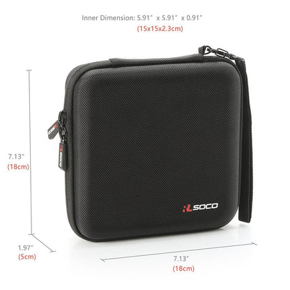 RLSOCO External CD DVD Burner Writer Player Carrying Case for Verbatim Blu-Ray DVD-Drive 43888/43890/43889 External Slimline/Hitachi-LG GP60/BP55/ASUS/HP/Apple SuperDrive External DVD Drive(Case Only)