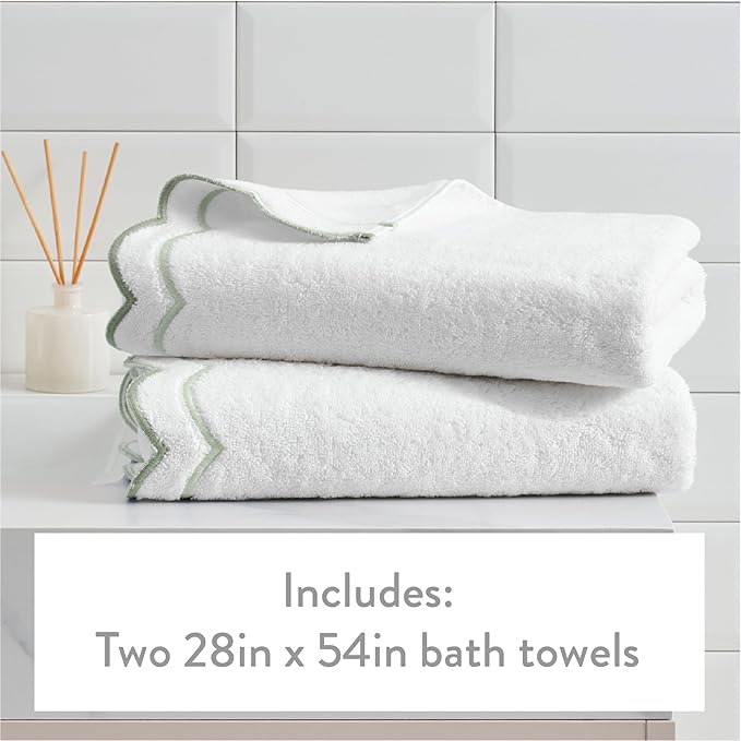 Peri Home 2 Piece Bath Towel Set, 500 GSM, 100% Cotton Towel