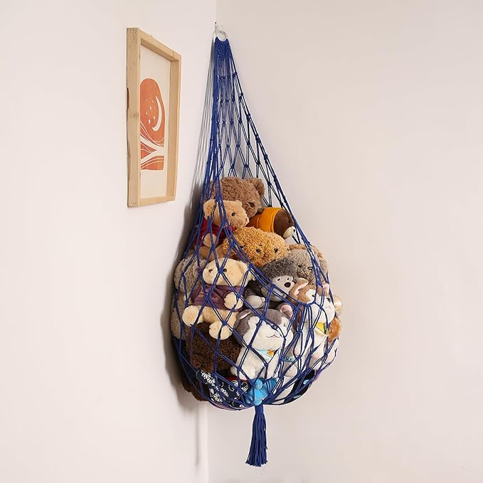 Stuffed Animal Storage Toy Hammock Corner Hanging Net