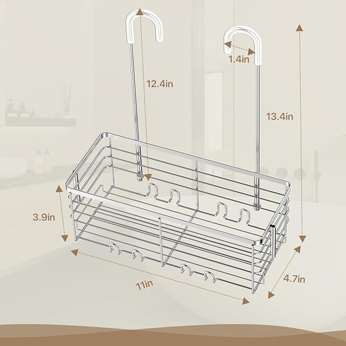 DELLAN Hanging Shower Organizer, Shower Rack