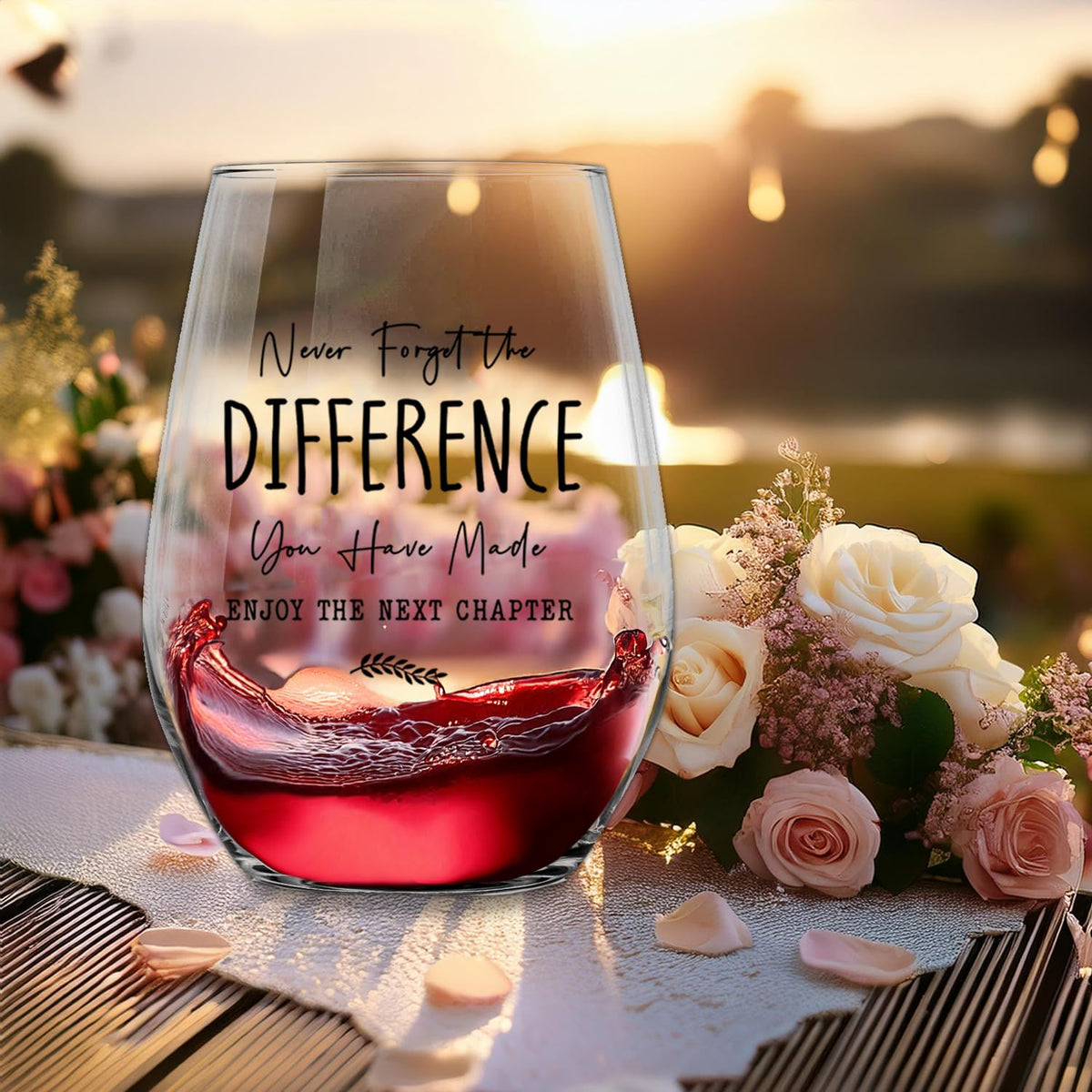 Socive New Job Gifts Wine Glass, Farewell Gifts for Coworkers Women Men, Funny New Job Glass and Wine Bag Set, Going Away Gift for Friends Boss Colleague, Pairs Well With a New Chapter of Your Life