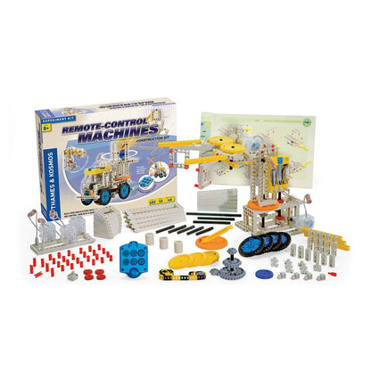 Thames & Kosmos | 555004 | Remote Control Machines | Build and Control Robotic Creations | Build Motorised Vehicles and Machines | Experiment Kit | 10 Models | 8+, Multicoloured