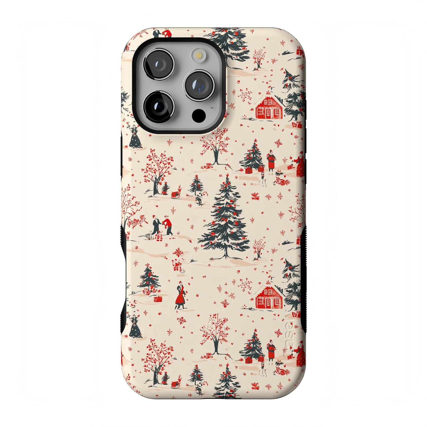 Casely iPhone 17 Pro Max Case | On The Dot | Maroon Polka Dot | Compatible with MagSafe | Bold Protective Design